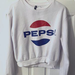 Pepsi logo White Sweatshirt  By Divided M